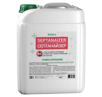 Дезинфицирующая жидкость Septanaizer (75% спирта) 20 л. фото